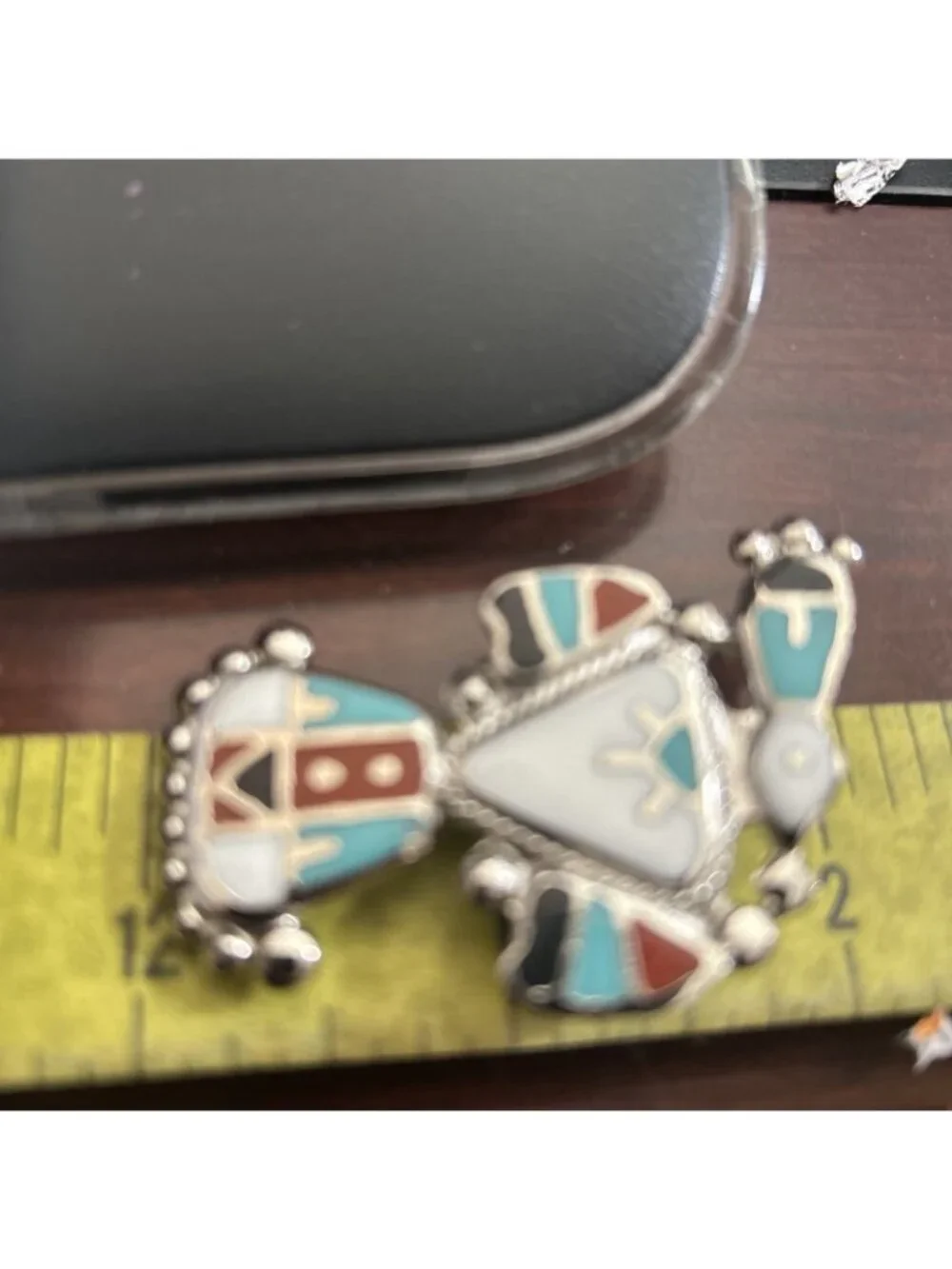 SilverTone Multicolor Bolo Hardware Turquoise Multicolor & Silver